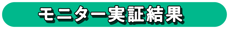 モニター実証結果